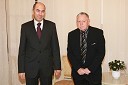 Janez Janša, slovenski premier in Dušan Jovanović, predsednik upravnega odbora Prešernovega sklada do leta 2008