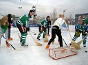 Finale turnirja trojk med misicami in hokejisti 1. moštva HDD ZM Olimpija