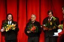 Primož Bebler, umetniški vodja SNG Nova Gorica, Boris Cavazza, Žlahtni režiser 2008 in Mojmir Konič, direktor SNG Nova Gorica