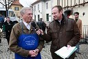 Mag. Tone Zafošnik, mestni viničar in Stane Kocutar, novinar radia Maribor