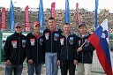 Slovenska ekipa: Roman Jelen, Miha Špindler, Jaka Može, selektor Slavko Rus in delegat Jože Vaupotič