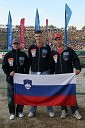 Slovenski motokrosisti: Roman Jelen, Miha Špindler in Jaka Može
