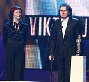 Lucija Ćirović, igralka in Marko Pokorn, scenarist televizijske oddaje Naša mala klinika, nominirane za Viktorja za igrano TV oddajo