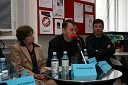 Dr. Spomenka Hribar, publicistka, Igor Mekina, novinar in publicist in Božidar Novak, partner in svetovalec v komunikacijski skupini SPEM