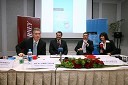 Franjo Bobinac, predsednik uprave Gorenje d.d., dr. Andrej Vizjak, direktor A.T. Kearney in avtor knjige, mag. Žiga Debeljak, predsednik uprave družbe Mercator d.d. in mag. Andreja Jernejčič, članica uprave za strateško komuniciranje pri Infonet media