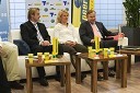 Tomaž Kukovica, predsednik AK Triglav, Brigita Langerholc, atletinja in Peter Kukovica, predsednik AZS