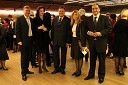 Dr. Mario Nobilo, veleposlanik Hrvaške z ženo Marijano, Zoran Janković, župan Ljubljane in Ahmed Farouk, veleposlanik Egipta s soprogo