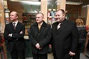 Matjaž Andric, direktor PE Pošte Slovenije Maribor, Franc Kangler, župan Maribora in Aleš Hauc, generalni direktor Pošte Slovenije