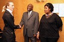 Kaja Pergar, hčerka Janeza Pergarja in Leslie Mabangambi Gumbi, veleposlanik Južnoafriške republike z ženo