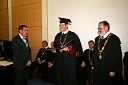 Dr. Iztok Fister, prof. dr. Ivan Rozman, rektor Univerze v Mariboru in prof. dr. Igor Tičar, dekan Fakultete za elektrotehniko, računalništvo in informatiko UM