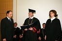 Dr. Milan Svetec, prof. dr. Ivan Rozman, rektor Univerze v Mariboru in prof. dr. Nataša Vaupotič, dekanica Fakultete za naravoslovje in matematiko