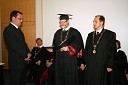 Dr. Aleš Kobal, prof. dr. Ivan Rozman, rektor Univerze v Mariboru in   prof. dr. Rajko Knez, dekan Pravne fakultete UM