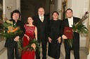 Tenorist Janez Lotrič, sopranistka Petya Ivanova, Stane Jurgec, umetniški vodja Opere in baleta SNG Maribor, pianistka Olga Peceny in baritonist Jaki Jurgec