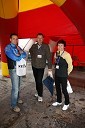 Tomaž Barada, taekwondoist in kickboksar, Borut Podgornik, trener Helene Javornik in Helena Javornik, atletinja