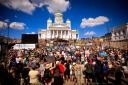 Politični vrh pospremili protestniki