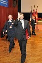 Ernest Eöry, dosedanji predsednik gasilske zveze Slovenije in Karl Erjavec, minister za obrambo Republike Slovenije