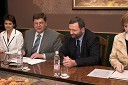 Franc Jurša, župan občine Ljutomer in dr. Ivan Žagar, minister službe vlade RS za lokalno samoupravo in regionalno politiko