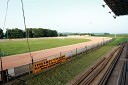 Speedway stadion Petišovci, pogled iz tribune proti boksom
