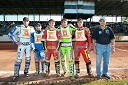 Slovenska ekipa: Matej Žagar, Izak Šantej, Denis Štojs, Maks Gregorič, Aleksander Čonda in Franc Kalin, trener