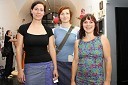 Maja Rijavec, Maja Modrijan in Urša Štrukelj, soorganizatorke in razstavljalke prodajne razstave Smenj smeti (kulturno-ekološko društvo Smet umet)