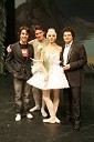 vodja mariborskega baleta Edward Clug, prvaka berlinskega državnega baleta Ronald Savkovic in Viara Natcheva ter dirigent Alekse Baklan