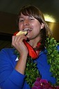 Sara Isakovič, dobitnica srebrne olimpijske medalje v plavanju