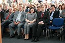 Jozsef Graf, minister za kmetijstvo in razvoj podeželja republike Madžarske, Iztok Jarc, minister za kmetijstvo, gozdarstvo in prehrano Republike Slovenije, dr. Danilo Türk, predsednik Republike Slovenije in soproga Barbara Miklič Türk