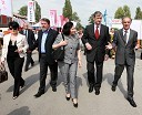 Ciril Smrkolj, predsednik Kmetijsko gozdarske zbornice s partnerko Kati Pojavnik, dr. Danilo Türk, predsednik Republike Slovenije in soproga Barbara Miklič Türk ter Janez Erjavec, direktor Pomurskega sejma