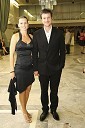 Boštjan Romih, televizijski voditelj in moderator Radia 1, z ženo Laro