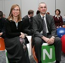 Cvetka Žirovnik, vodja nacionalkinega RTV Centra v Mariboru z možem Janijem