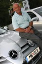 Janez Ajlec, lastnik in direktor družinskega podjetja AJM d.o.o. pri svojem McLaren Mercedesu SLR