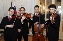 Godalni kvartet Feguš: Filip, Andrej, Jernej in Simon