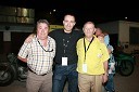 Albert Kocmut, legenda slovenskega in jugoslovanskega speedwaya, Borut Cvetko, fotograf in Vlado Kocuvan, legenda slovenskega in jugoslovanskega speedwaya

