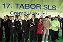 Kandidati SLS in SMS s predsednikoma strank Bojanom Šrotom in Darkom Krajncem