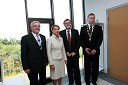 Jožef Merkuš, župan občine Hoče-Slivnica, Mojca Kucler Dolinar, ministrica za visoko šolstvo, znanost in tehnologijo, prof. dr. Ivan Rozman, rektor Univerze v Mariboru in prof. dr. Jernej Turk, dekan Fakultete za kmetijstvo in biosistemske vede UM	