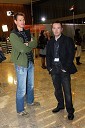 Gorazd Hočevar in Robert Celestina, novinarja Info TV-ja