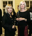 Barbra Jermann, voditeljica Tednika na RTV Slovenija in novinarka Pika Fornezzi, hči Toneta Fornezzija Tofa