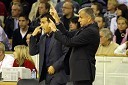 Dimitris Itoudis, asistent trenerja Panathinaikosa in Željko Obradović, trener Panathinaikosa
