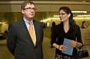 John Groffen, nizozemski veleposlanik v Sloveniji in Sandra Peršak, slovenska predstavnica nizozemskega veleposlaništva