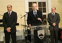 Janez Janša, predsednik Vlade Republike Slovenije, Janez Drnovšek, predsednik republike Slovenije in France Cukjati, predsednik Državnega zbora RS