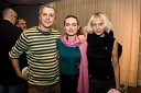Milan Štefe, Arna Hadžialjević in Petra Veber Rojnik, igralci v predstavi