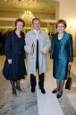Miran Potrč, poslanec SD s soprogo Zdenko in Majda Potrata, poslanka v Državnem zboru