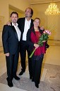 Pierluigi Vanelli , vodja režijske obnove, Francesco Rosa, dirigent in Olga Romanko, v vlogi Madame Butterfly