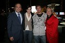 ..., Lorella Flego, povezovalka prireditve, ... in Sabrina Pečelin, vodja odnosov z javnostmi pri Porsche Slovenija