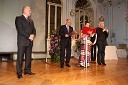 Franc Kangler, župan Maribora, Boris Rošker, glasbenik in prejemnik mestnega pečatnika, Simona Kopinšek, novinarka in povezovalka programa in ...