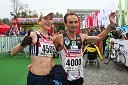 Daneja Grandovec in Roman Kejžar, zmagovalca polmaratona (tek na 21 km)