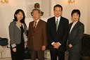 Ms. Mika Inouchi, prof. Yosmiyuki Nagatake, Mr. Tachibana Massaru in njegova soproga Tachibana Shizue