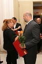 Alenka Cilenšek, igralka in Jernej Šugman, igralec in dobitnik nagrade za igro